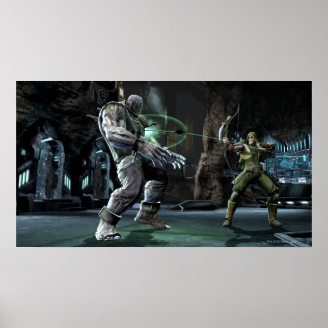 Poster Captura de tela: Grundy vs Green Arrow (Frente)