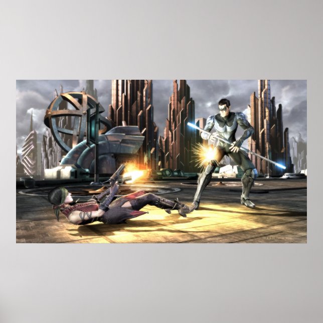 Pôster Captura de tela: Harley vs Nightwing (Frente)