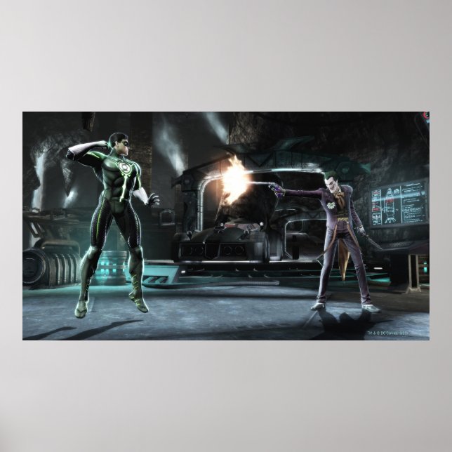 Poster Captura de tela: Lanterna Verde vs Joker (Frente)