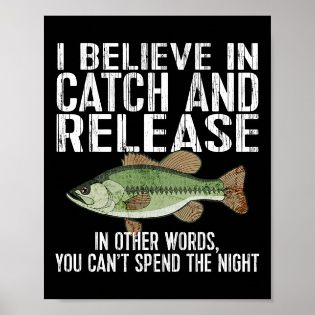 Poster Captura e Liberação Pesca Divertida  (Frente)