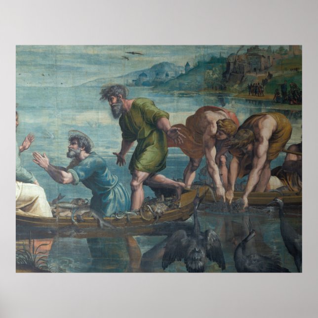 Poster Captura Miraculosa de Peixes (Frente)