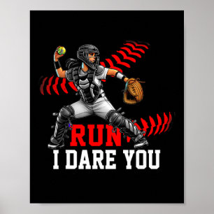Poster Capturador Suave Corra Eu Desafio Você Design Para