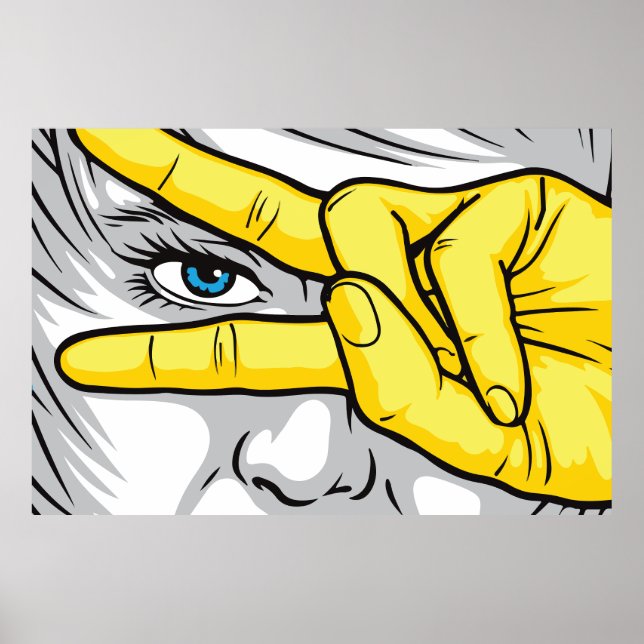 Poster Capturando a beleza através de rostos, mãos e olho (Frente)