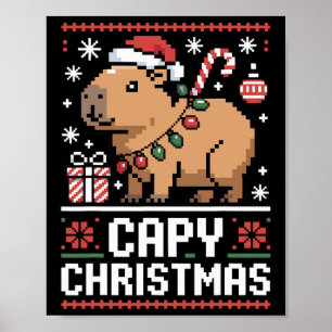 Poster Capturar Amantes de os animais de Natal Engraçados