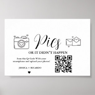 Poster Capturar o Cartão com fotos do Cartão de Código QR