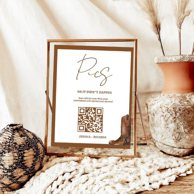 Poster Capturar o Cartão com fotos do Cartão de Código QR (Criador carregado)