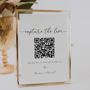 Poster Capturar o Código QR do Álbum Fotográfico de Casam