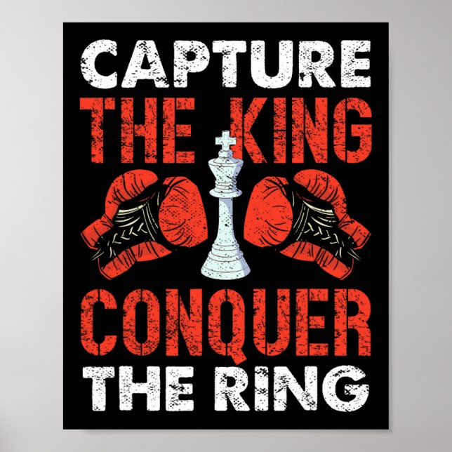 Poster Capturar O Rei Conquistar A Boxing Do Xadrez Do An (Frente)