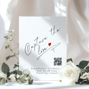 Poster Capture o Casamento do Código QR Minimalista do Am