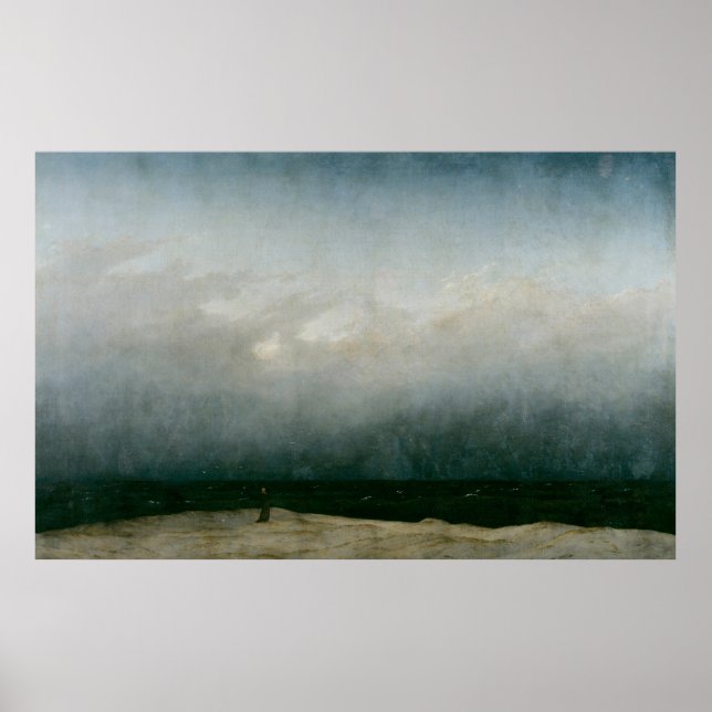 Poster Capuchin Friar By Sea - Caspar David Friedrich (Frente)