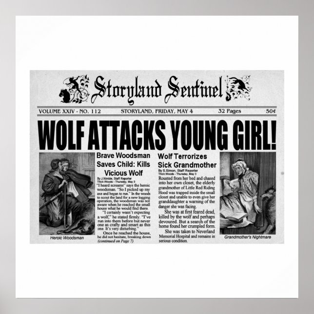 Pôster Capuchinho Vermelho (Frente)