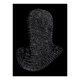 Pôster Capuz de Guerreiro de Cota de Malha