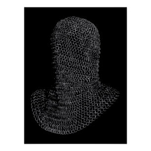 Pôster Capuz de Guerreiro de Cota de Malha