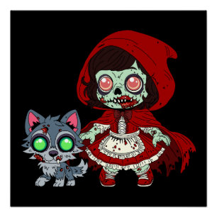 Pôster Capuz Vermelho Zumbi