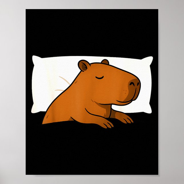 Poster Capybara Favorite Sleepshirt Sleeng Pajamas Boys G (Frente)