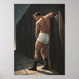 Poster Cara cinematográfica na parede