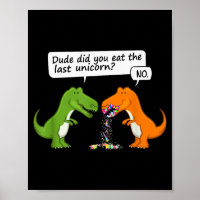 Cara de Dinossauro Engraçado Você Comeu o Último U