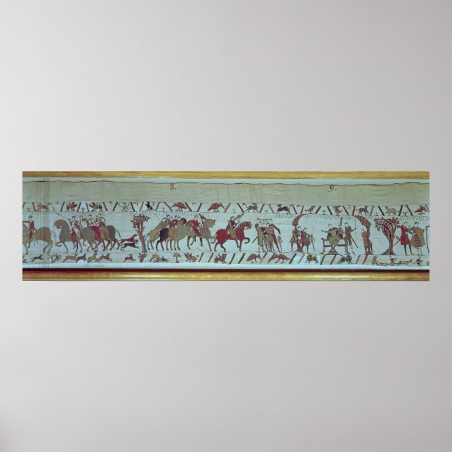 Pôster Cara de Ponthieu leva Harold, para Beaurain (Frente)