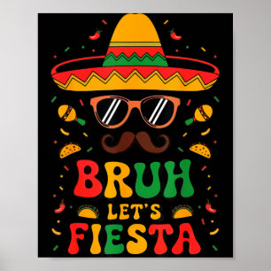 Poster Cara de sombrero cinco maio mano vamos festa mexic