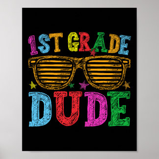 Poster Cara do 1º ano volta às aulas primeiro dia de aula