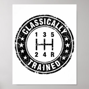 Poster Cara do Carro Treinado por Cliques Manual Câmbio S
