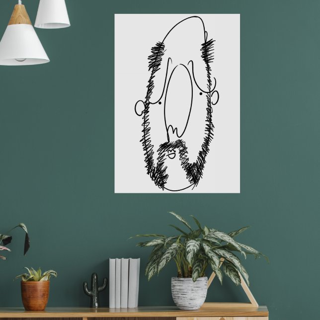 Poster Cara elegante (Sala de Estar 1)