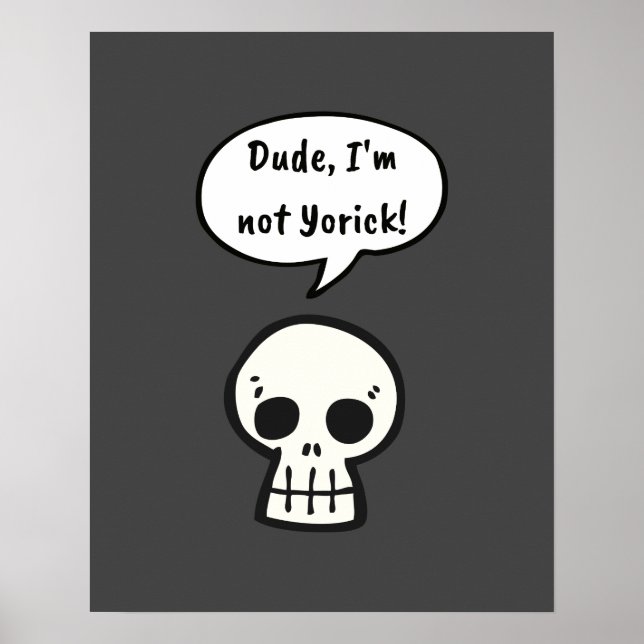 Poster Cara, eu não sou Yorick! (Frente)
