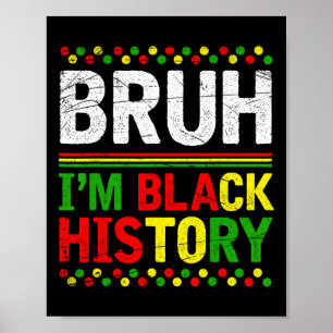 Poster Cara, eu sou o Mês da História Negra Melanina Afri