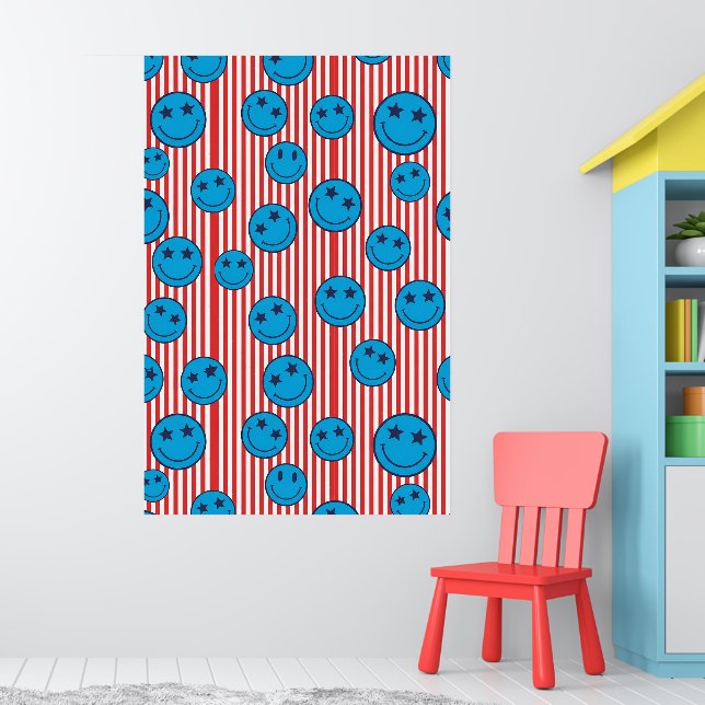 Poster Cara Sorridente Patriota Retro (Berçário 1)