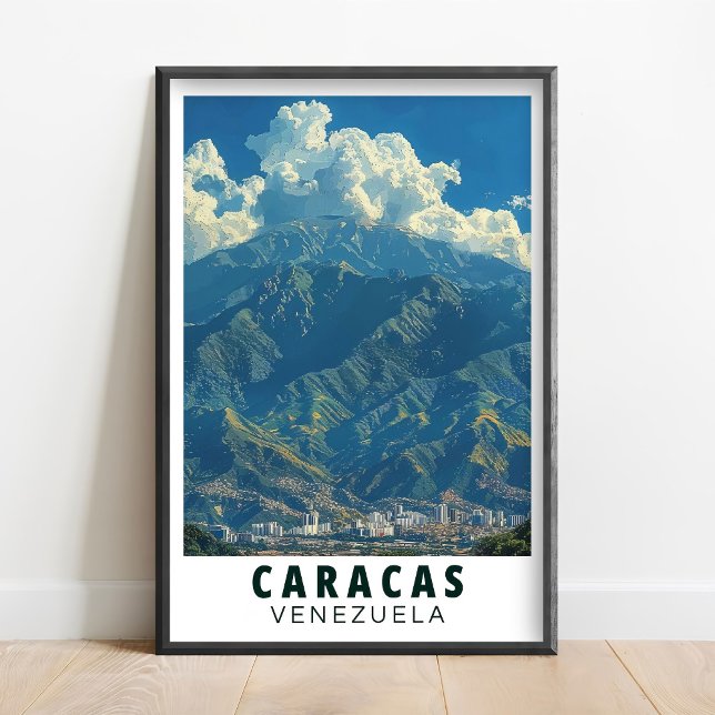 Poster Caracas Art - Avila Mountain Poster- Avila Venezue (Criador carregado)