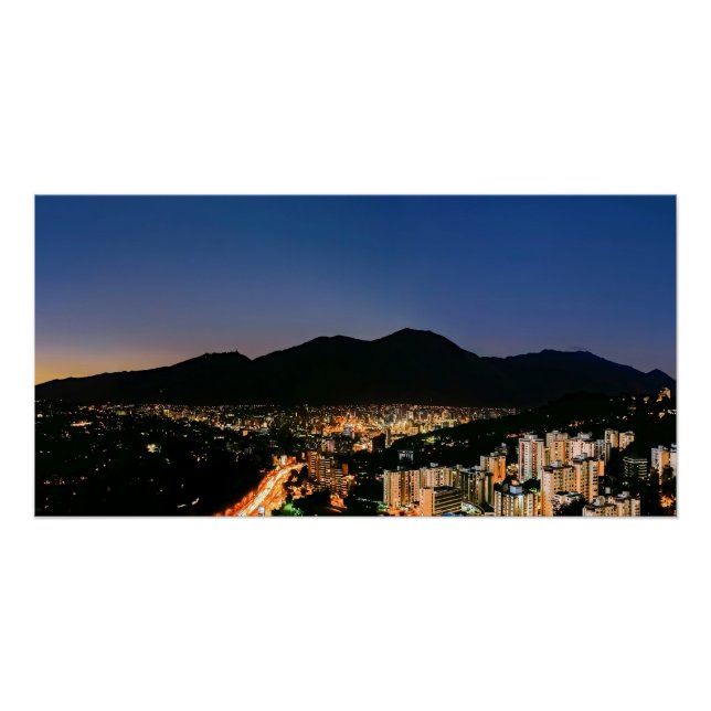 Pôster Caracas de noche (Frente)