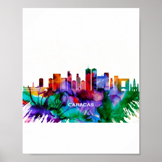 Poster Caracas Skyline (Frente)