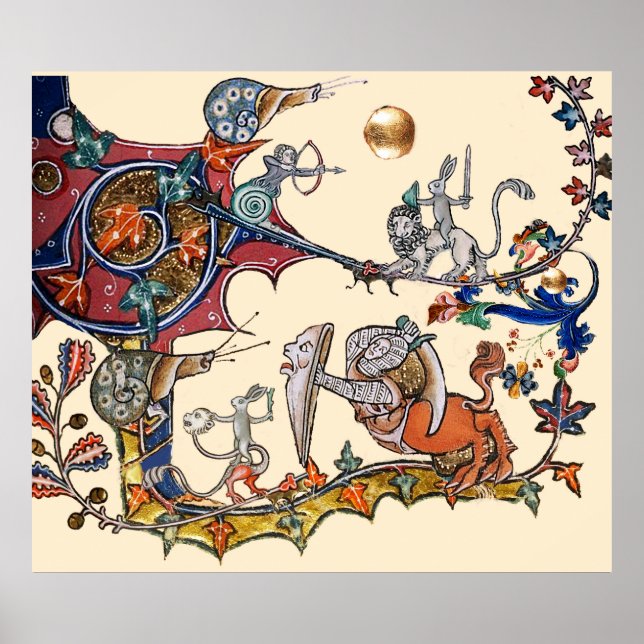 Poster Caracóis de Guerra Média Ambiental, coelho Assassi (Frente)