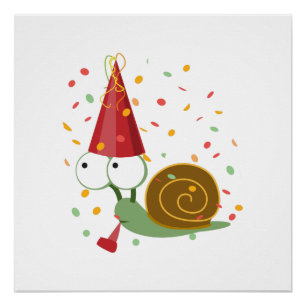 Pôster Caracol do Partido Confetti