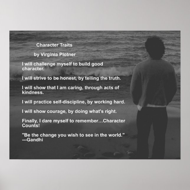 Pôster Caractere Traits por Virginia Plotner (Frente)