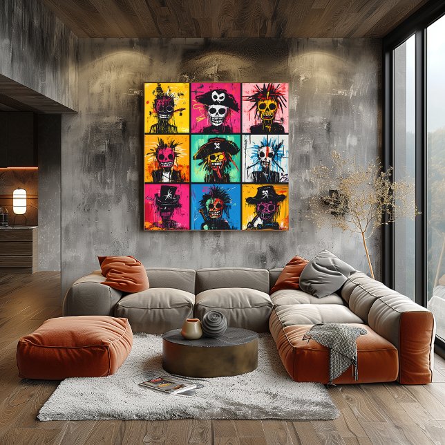 Poster Caracteres de Pirata de grafite na Rua Vibrante e  (Criador carregado)