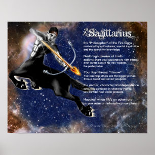 Poster Características do Sagitário