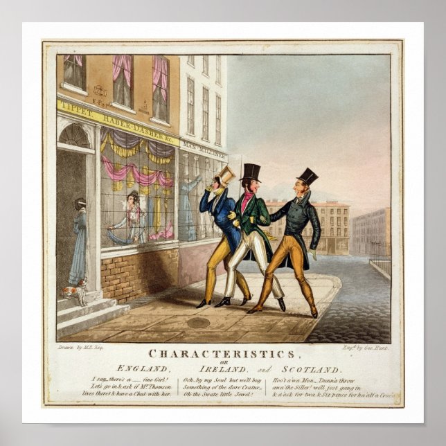 Pôster Características - Inglaterra, Irlanda e Escócia, e (Frente)
