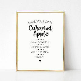 Poster Caramel Apple Bar Sinal