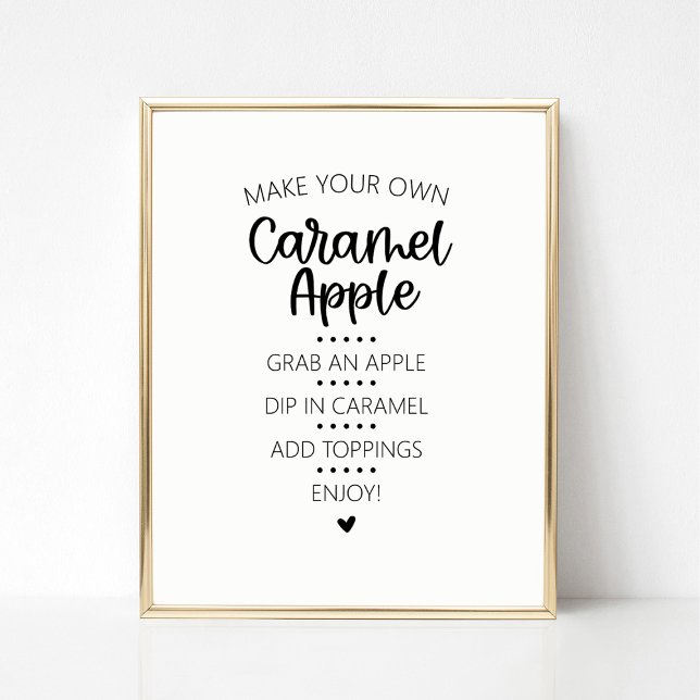 Poster Caramel Apple Bar Sinal (Criador carregado)
