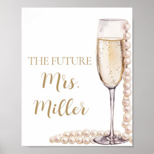 Poster Caramelo Dourado Elegante e Futuro Prosecco