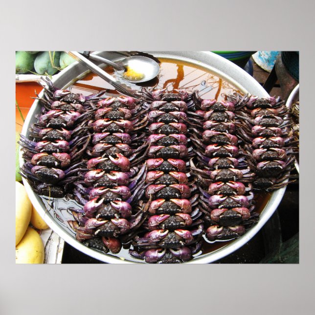 Poster Caranguejos Pretos [Po Na] ... Comida de Rua Taila (Frente)