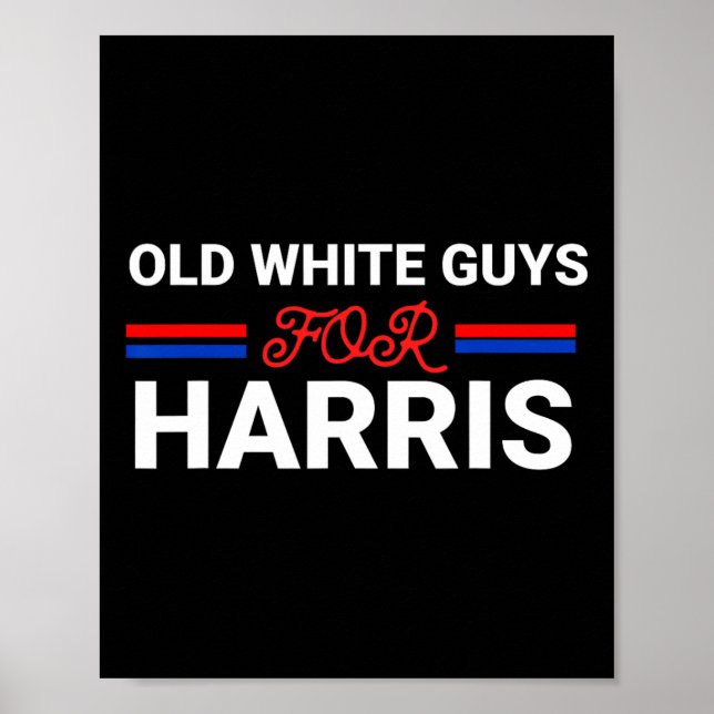 Poster Caras Brancas Para Harris Kamala (Frente)