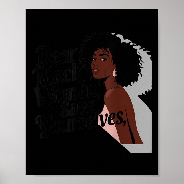 Poster Caras Negras, salvem-se (Frente)
