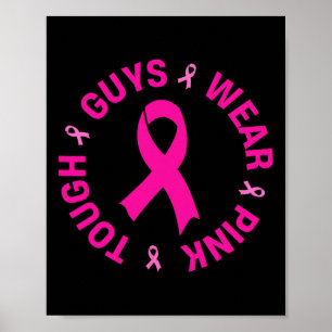 Poster Caras resistentes Vestem cor-de-rosa consciência s