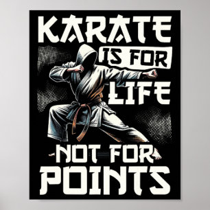 Poster Caratê Engraçado Para Homens Judô - Karate É Para 