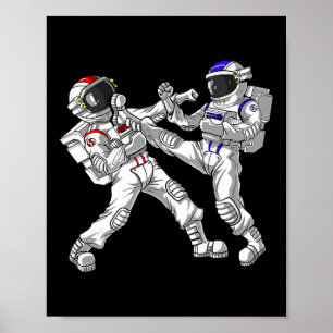 Poster Caratê Muay Thai Artes Marciais Kickboxing Astrona