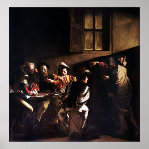 Poster Caravaggio A Chamada do Santo Matthew