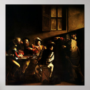 Poster Caravaggio - A Chamada Do Santo Matthew 1600