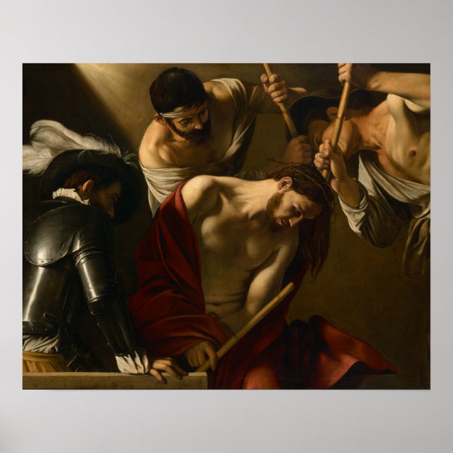 Pôster Caravaggio - A Corda com Espinhos (Frente)